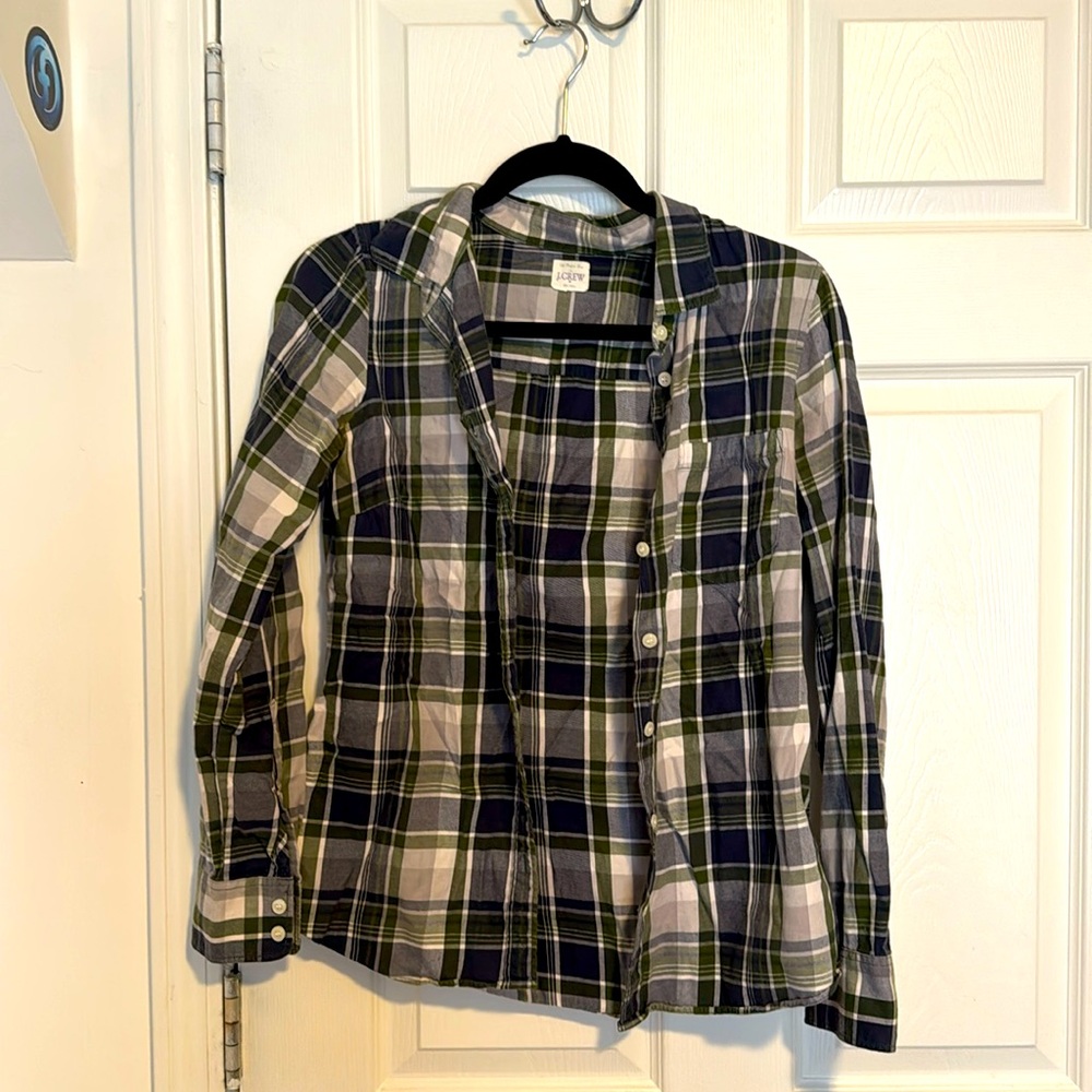 Classic cotton flannel print shirt